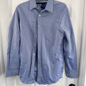 Egara Light Blue Casual Button-Down Shirt